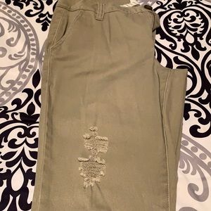 BKE distressed khakis sz 27 never worn